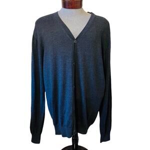 NWT Joseph Abboud Heritage Merino wool men’s long sleeve cardigan